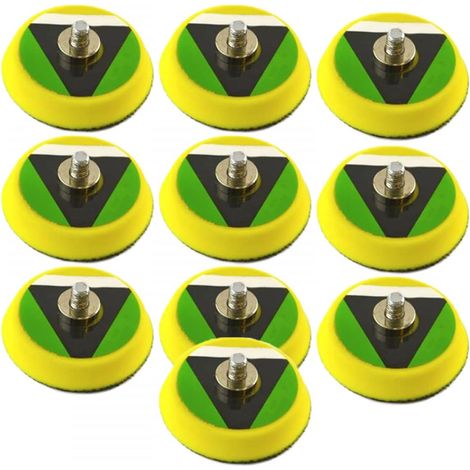 de 10 plaques de polissage M6 pour ponceuse pneumatique 50 (1/5)