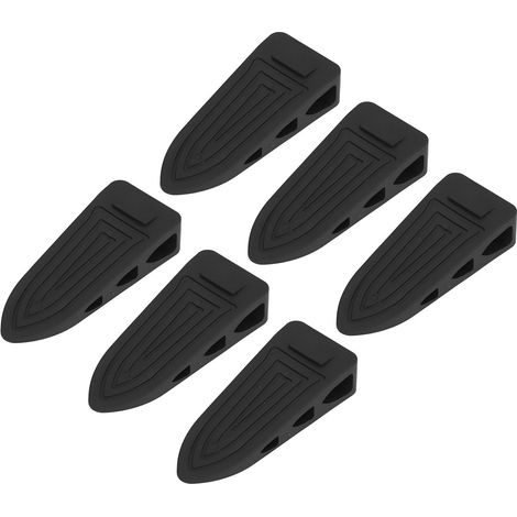 6 pièces butoir de porte en caoutchouc souple, ajustable en hauteur et empilable pour un usage domestique professionnel