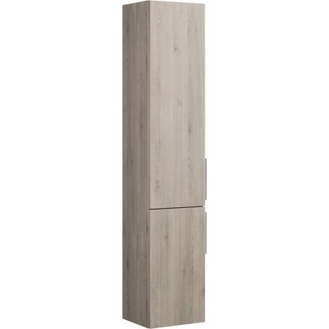 Armadio Burgbad Eqio Armadio alto con 2 ante e 1 cassetto interno, cerniera dell'anta a sinistra, larghezza: 350 mm, Colore (anteriore/corpo): Decorazione flanella di quercia / Decorazione flanella di quercia, maniglia G0146 - HSBA035LF2632G0146