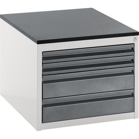 RAU, Armoire à tiroirs sur glissières télescopiques, hauteur (1/5)