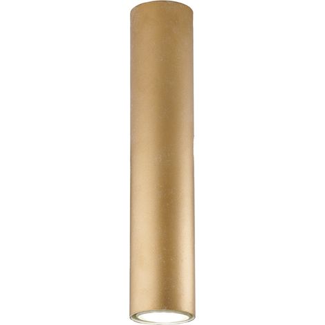 Plafoniera Moderna A Cilindro Dag 1 Luce Gu10 In Ferro Laccato Oro (1/2)