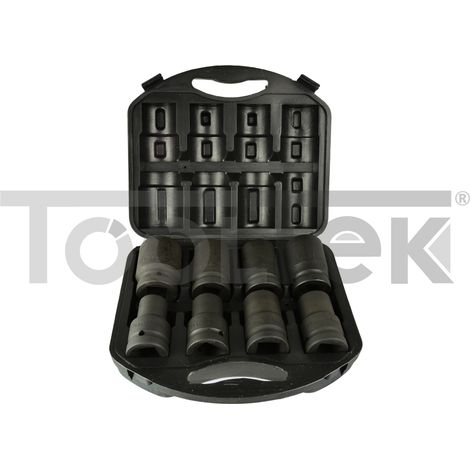 GEKO G10074 SET BUSSOLE AVVITATORE A IMPATTO 1" ESAGONALI 8pz 19-41mm (1/5)