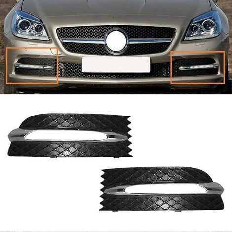 Embellecedor de la rejilla del faro antiniebla delantero izquierdo del parachoques para Mercedes-Benz SLK Clase R172 W172 12-16 (1/5)