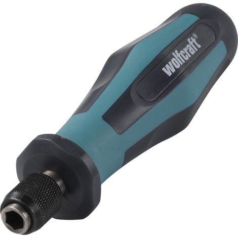 wolfcraft Avvitatore manuale con vano portainserti I 1240000 I Per avvitature ergonomiche (1/4)