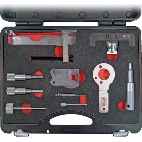 Kit di calaggio Bahco timing kit 9 pezzi valigetta schiuma