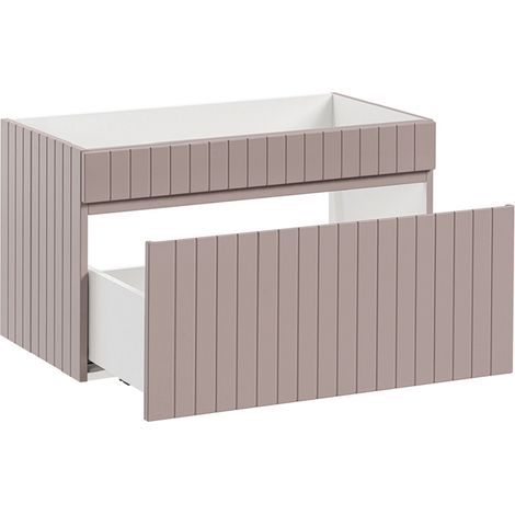 Waschtischunterschrank 80 cm altrosa Softclose-Auszug IRAKLIO-56-ROSE (1/5)