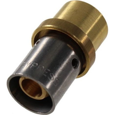 Adaptateur PER à sertir Ø20x1,9 - Cuivre à souder Femelle Ø16 - IBP Bänninger