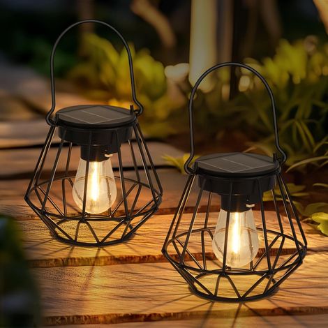 Lanterne solaire suspendue en métal IP65