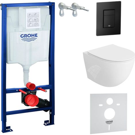 GROHE WC Set mit Vorwandelement, Wand-WC und Spülknopf (1/5)