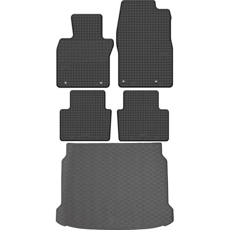 Mazda 3 IV Hatchback de 2019 (JUEGO) - Alfombrillas de goma para coche + alfombrilla para maletero