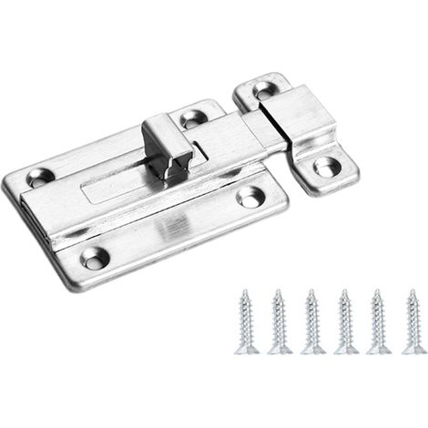Targue de porte en acier inoxydable Targue de porte en acier inoxydable 2"/3"/4" - Verrou à glissière robuste pour sécurité (1/5)