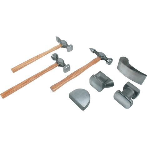 Kit de Marteaux de Carrosserie Multifonction - Petit Outillage pour Réparation Auto, Débosselage et Redressage de Tôlerie - Alovez (1/2)