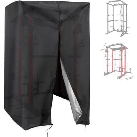 Housse de rack à squat, housses d'équipement de gym d'extérieur imperméables avec fermeture éclair pour rack de squat, rack d'haltérophilie, équipement de fitness à domicile (1/4)