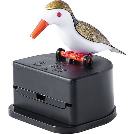 Sollbry Distributeur de cure-dents pour petits oiseaux, distributeur créatif de cure-dents pour oiseaux, support pour cure-dents (or) (1/4)