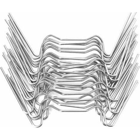 100x Stainless Metal Greenhouse Glazing Clips 1.2mm Thick Type W (1/4)