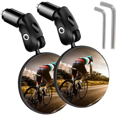 Fahrradspiegel – 2 Stück – 360° verstellbar und drehbar – 18–22 mm (1/5)