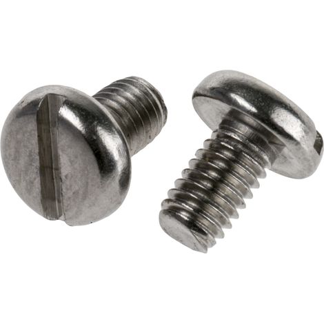 Vis à métaux RS PRO M3 à tête Cylindrique fendue en Acier Inoxydable, 5mm ( Prix pour Sachet de 100 ) (1/2)