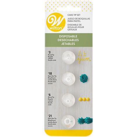 Set 4 douilles jetables 3, 18, 6, 21 - Wilton (1/2)