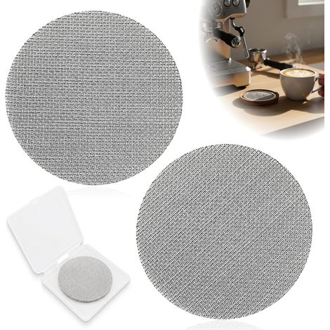 Puck Screen 54 mm Tamis Espresso Inox 316 150 microns Filtre Café Expresso Porte-filtre Machine Expresso Accessoire Barista 2 pièces 1 mm (1/5)