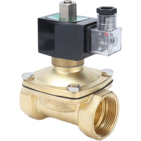Vanne Solénoïde Laiton NO 12V AC pour Systèmes d'Automatisation Industrielle (1/5)