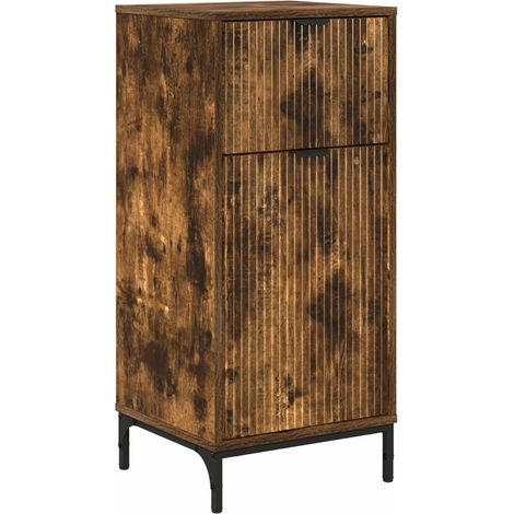 Gabinete de Baño con cajón Roble ahumado 39,5 x 36 x 88 cm vidaXL (1/5)