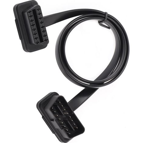 OBD2-Verlängerungskabel (16-polig, Stecker auf Buchse) für die Fahrzeugdiagnose, 60 cm