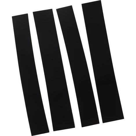pièces de garniture de montant de porte style 4D, finition noir brillant miroir, autocollant de remplacement pour Escalade 2007-2014 (1/5)