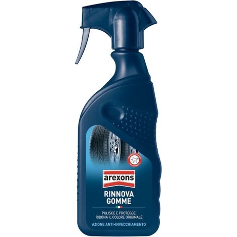 Nero per Gomme Pulisce Rinnova Lucida Pneumatici Rigenera Ravviva AREXONS 400 ml