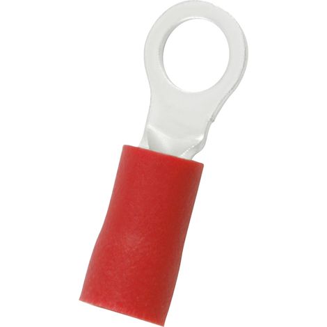 Cosses à œillet RS PRO, Isolé, Rouge, 1.5mm², 4.3mm, 6.6mm