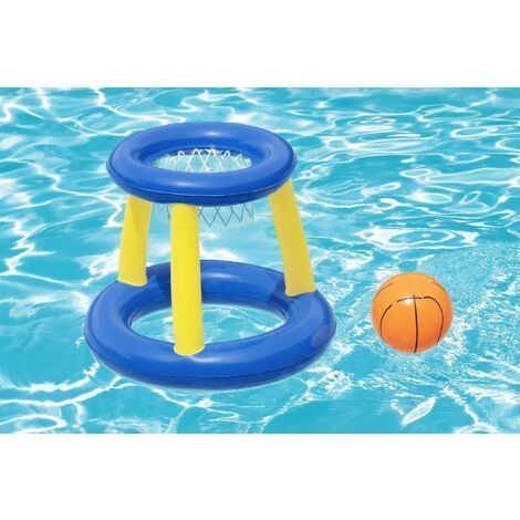 Panier flottant avec 1 ballon gonflable gratuit, jouet aquatique gonflable pour enfants et adultes (59x59x49cm) - 4