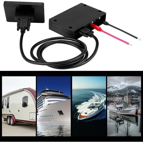 6-fach 12V/24V LED-Touchscreen-Bedienfeld für Boote und Autos, universell (1/5)