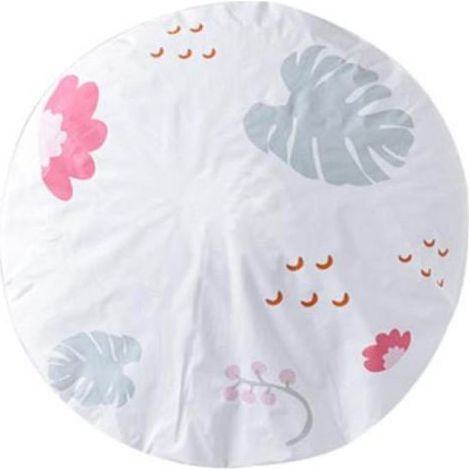 Housse de protection élastique anti-poussière pour ventilateur, motif floral bleu