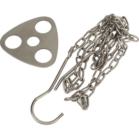 Camping-Ständer-Set aus Edelstahl für tragbare Grills mit Haken und Aufbewahrungstasche für Outdoor-Koch (1/5)