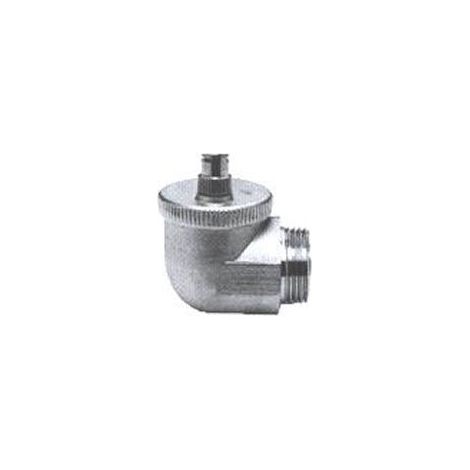 Thermador – Purgeur radiateur équerre automatique droit – Filetage mâle 3/4' – Pour radiateurs fonte, aluminium et acier – Montage direct