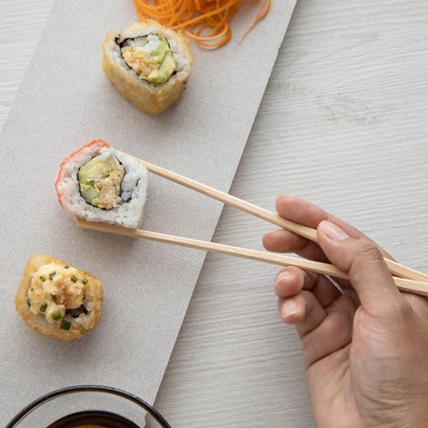 Baguettes jetables pour plats à emporter, hôtels, restaurants, usage commercial, usage domestique, baguettes rondes (1/5)