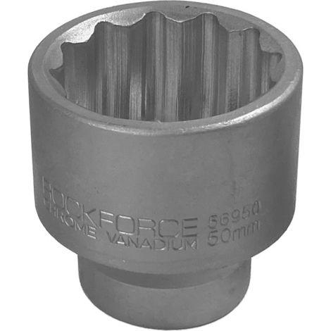Llave de vaso de 3/4" (50 mm) y 12 puntas, Cr-V (1/2)