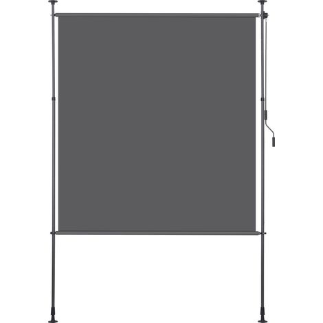SWANEW Tenda verticale Tenda a rullo per esterni 200 x 270 cm Protezione anti-UV Tenda per esterni con barre telescopiche senza foratura Antracite (1/3)
