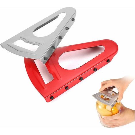 Ouvre-Bocal Universel Ouvre Couvercle Bocaux Ouvreur Polyvalent Avec LèVre En Caoutchouc, Verre Et Ouvre-Bouteille Ouvre-Couvercle Adapté à Tous Les Types De Bouteilles Et De Canettes(2 PièCes (1/5)