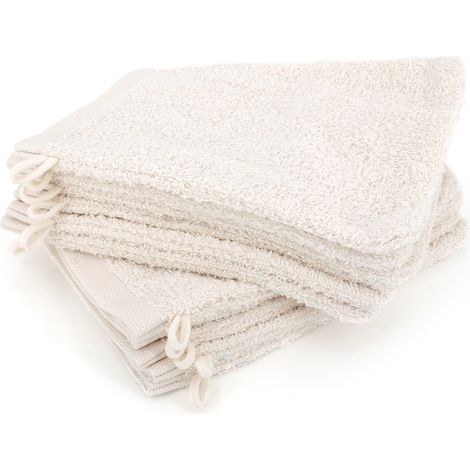 Lot de 12 gants toilette 16x21 ALPHA