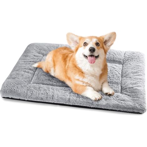 Panier Chien, Tapis Chien Grande Taille, 75x50 cm Matelas pour Chiens Lavable Super Doux Dog Bed Imperméable avec Dessous Antidérapant