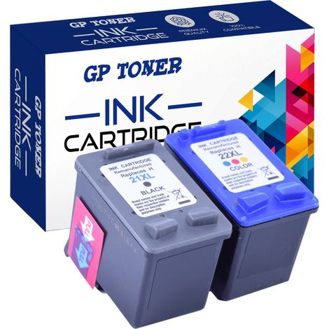 2 inchiostri per toner HP GP-H21XL+H22XL (1/5)