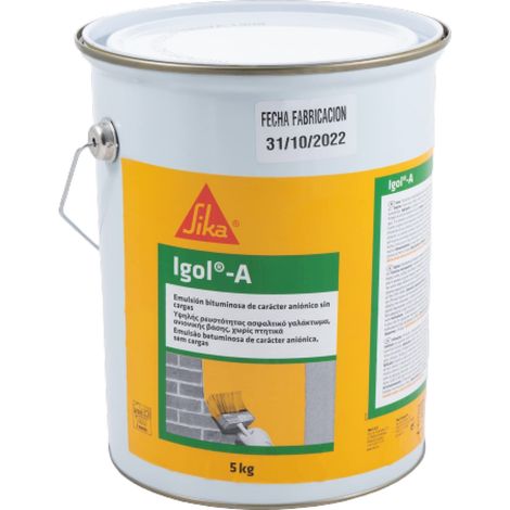 Lote de 2 unidades Igol A 5 KG Cubo SIKA