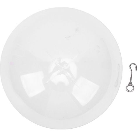 Mangeoire à oiseaux anti-écureuil dôme garde transparent colibri pluie suspension baffle surdimensionné protection blanc (1/5)