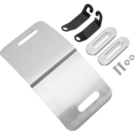 CNC-gefräste Motorrad-Windschutzscheibe aus Aluminiumlegierung für den Scheinwerfer, kompatibel mit CB650R 2019-2020, silberfarben. (1/5)