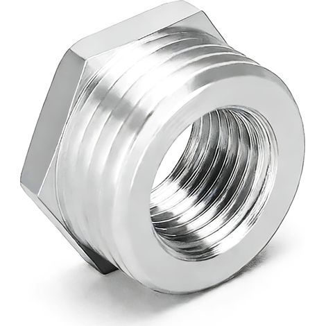 Douille hexagonale réductrice inox 304 mâle1/2" femelle1/8" 4pces (1/5)