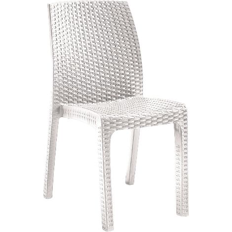 SEDIA IN POLIPROPILENE 'VERONA' bianco - BICA