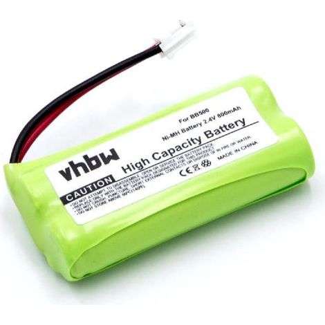 vhbw 1x Akku kompatibel mit Lexibook DP 380FR, DPC 280, DP 441, DP 411 schnurlos Festnetz Telefon (800 mAh, 2,4 V, NiMH)