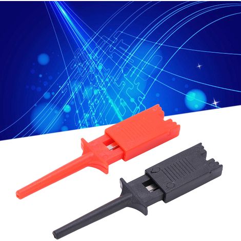 Zehn Sets flacher roter und schwarzer Testhaken werden zusammen verkauft. Passende Hakenclips sind ebenfalls erhältlich. (1/5)