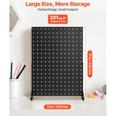 Présentoir Panneaux Perforés, 44 x 33,5 cm, Lot de 4, Capacité de Charge 5 kg, Panneau Perforé Organiseur de Rangement Acier Laminé… (1/5)