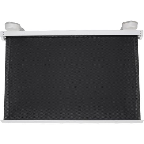 Séchoir à linge mural dissimulé à ventouses, séchoir rétractable pour serviettes, chaussettes, sous-vêtements, chapeaux, chaussures et plus encore, 60 cm, blanc (1/5)